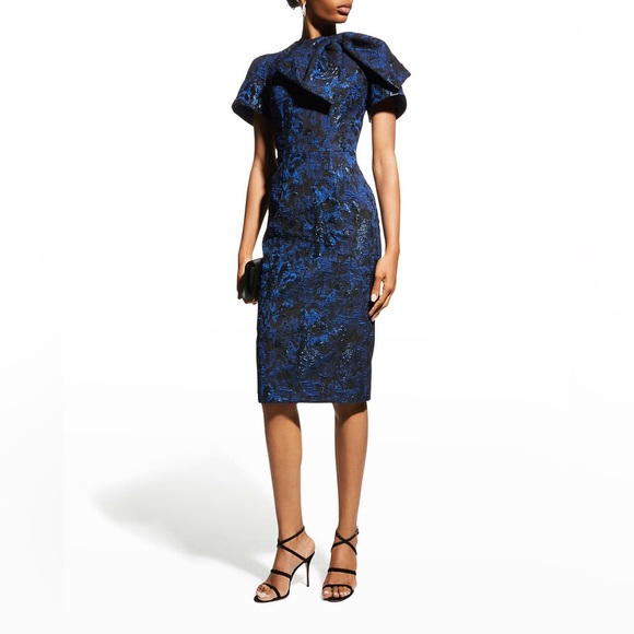 flare midi dress Fit and Flare Midi Dress In Navy, L